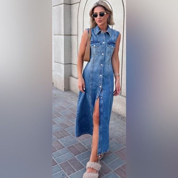 ZARA DENIM TRF DRESS 8197/083/092/014 - Picture 2 of 12